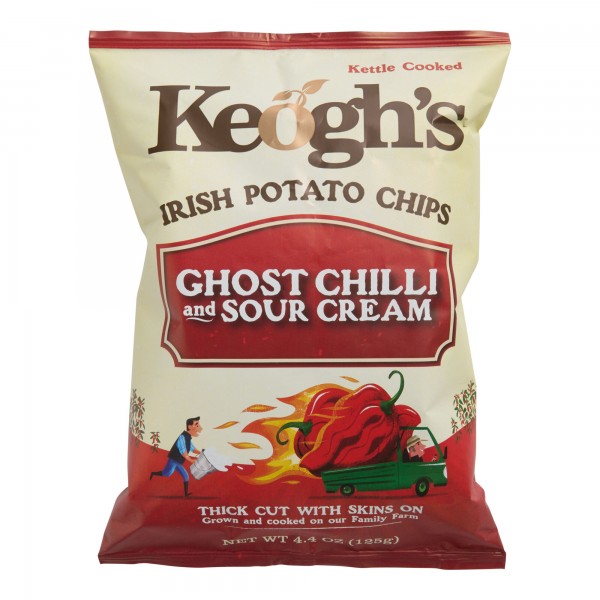 Keogh's Ghost Chilli and Sour Cream 125 gr