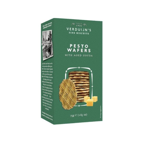 Verduijn's Biscuits Pesto & Aged Gouda 75 gr