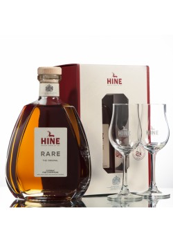 Hine Rare V.S.O.P. 0.70 LT + 2 Glasses