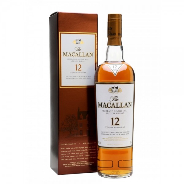 Macallan 12 Years Old Sherry Oak 0.70 LT