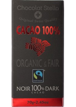 Stella Dark Chocolate 100% Cacao 70 gr